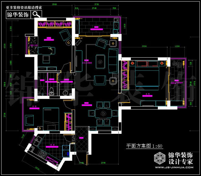 德基紫金南苑120平米 戶(hù)型