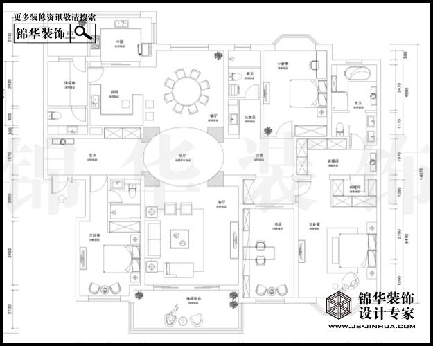 天正濱江A2戶型261平米 戶型